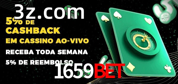 Promoções do cassino ao Vivo 1659bet